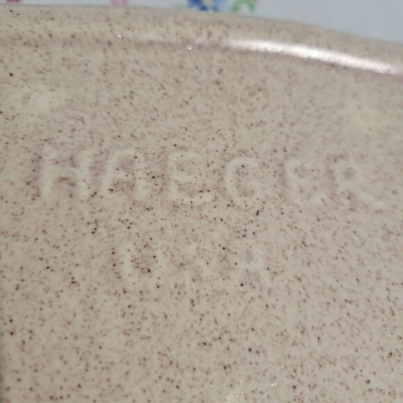 Vintage Speckled Tan Haeger Rectangle Tray Serving Dish 11”x7.5” 2.25” Deep USA - Picture 4 of 10